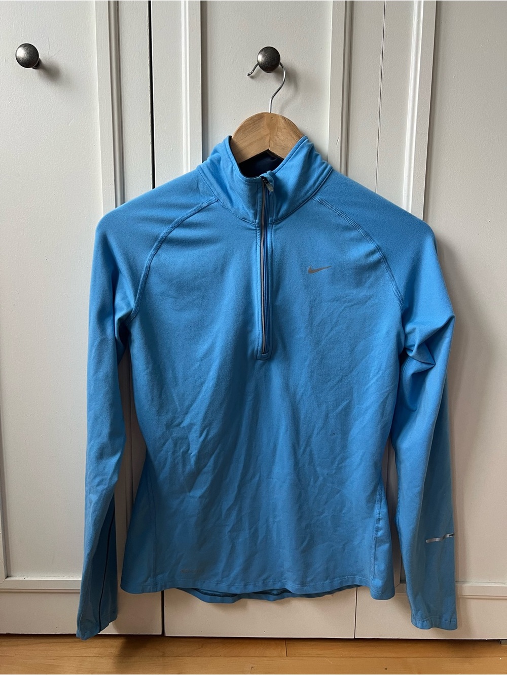 Nike Light Blue Quarter-Zip Athletic Top